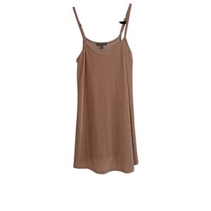 Dont‎ Ask Why Velvet Cami Dress Sleeveless Mini One Size Casual Blush ITALY